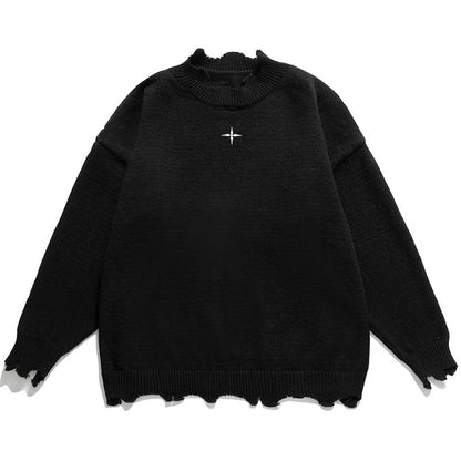 Black hem sweater
