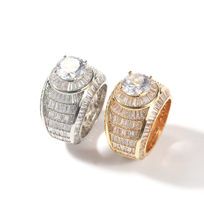 Bold Cuban crystal rings