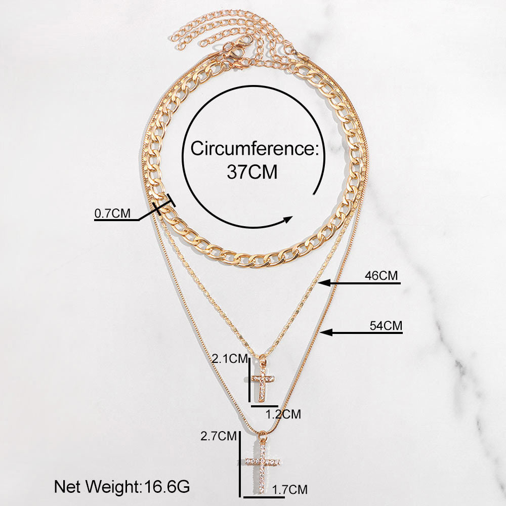 Cuban Cross locket measurements