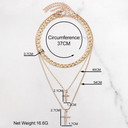 Cuban Cross locket measurements