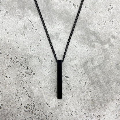 Black hip-hop rectangular geometric chain