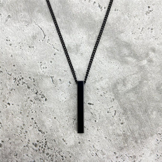 Black hip-hop rectangular geometric chain