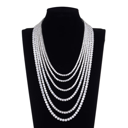 White crystal Cuban chain 